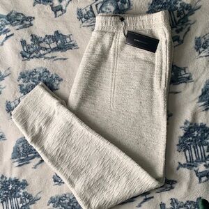 BCBGMaxAzria Textured Cream Lounge Pants